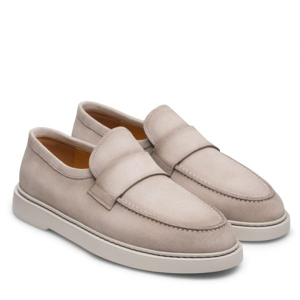 Magnanni Bandera Bone Suede